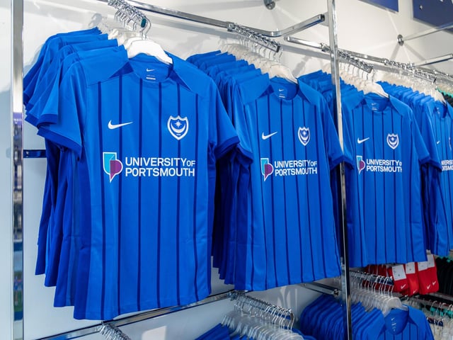 Racks of branded clothing at the new Pompey Store in Gunwharf Quays. Picture: Mike Cooter (011124)