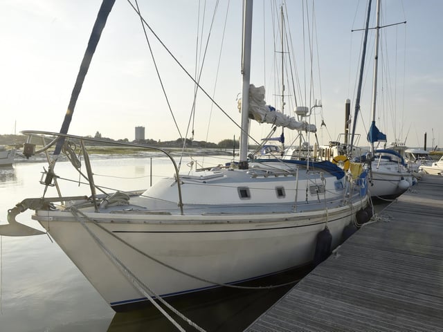 Craftsman Michael Savage, known as Mick, died on April 1 this year. His body was recovered off the coast of Dover after he set off from Southsea. On Friday, May 10, 2024 Mick's boat Konsorted was bought back to Southsea Marina. Picture: Sarah Standing (100524-2357)