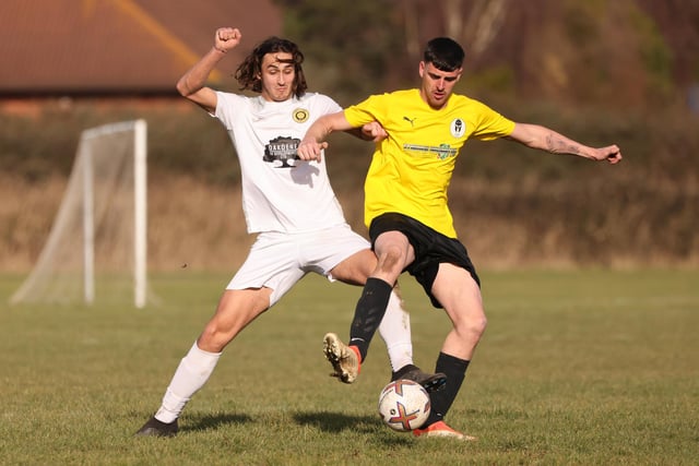 Pompey Chimes (white) v Sarisbury Spartans. Picture by Kevin Shipp
