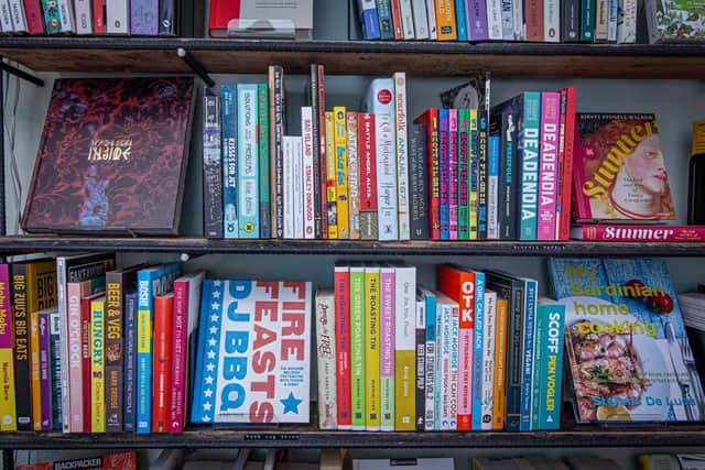 The shelves of Pigeon Books - can you spot the My Dog Sighs book?
Picture: Habibur Rahman