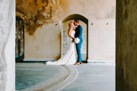 Mr & Mrs McGarry's wedding day on September 26 - the last Saturday before the Covid 19 '15 rule' came into action. Picture: Beside The Seaside Photography