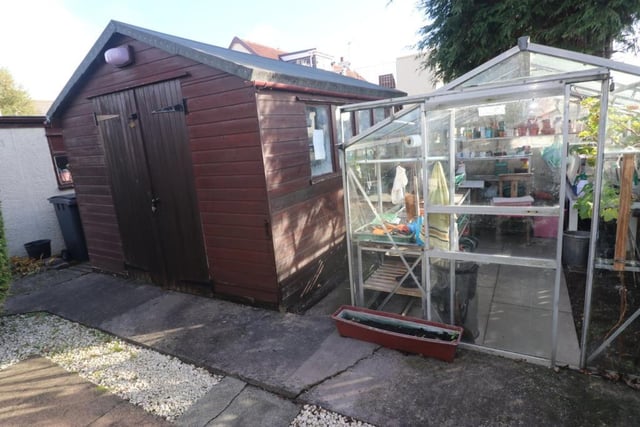 Workshop and greenhouse.