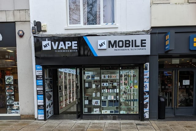My Mobile and My Vape is a shop on Commercial Road which sells vape products and mobile phone accessories.