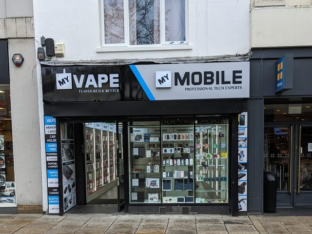 My Mobile and My Vape is a shop on Commercial Road which sells vape products and mobile phone accessories.