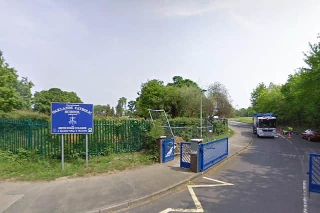 Oaklands Catholic School in Waterlooville. Photo credit: Google Street View