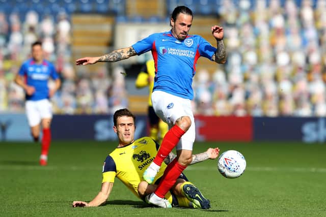 Ryan Williams was heartbroken after Pompey's play-off semi-final defeat. Picture: Michael Steele/Getty Images