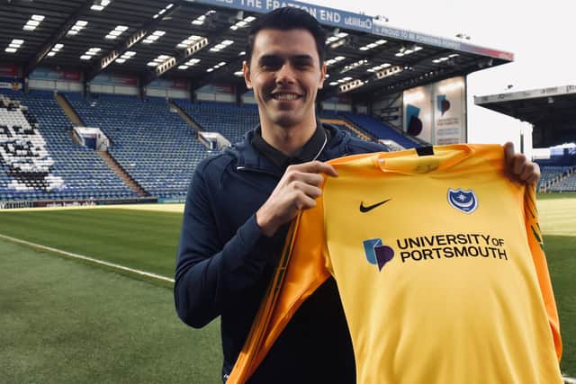 New Pompey goalkeeper Duncan Turnbull. Picture: Portsmouth FC