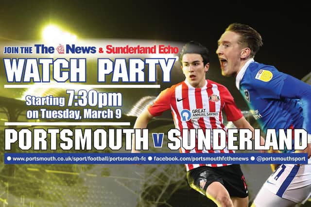 Portsmouth v Sunderland Watch Party