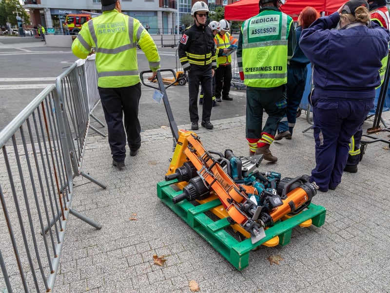 Equipment used by firefighters to extract victims from crashed vehicles. Picture: Mike Cooter (280924)