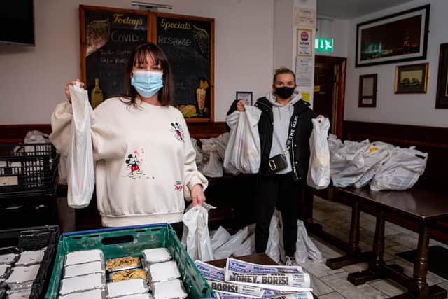 Jeanette Warren with Ashleigh Lane preparing for their final delivery on Friday 12 March 2021 inside The Lady Hamilton, The Hard, Portsmouth.

Picture: Habibur Rahman