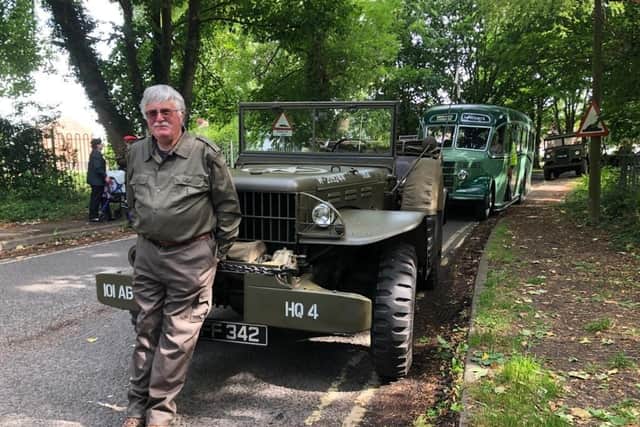 Rex Ward from Pangbourne near Reading with his Dodge Command Car
Picture: Tom Morton