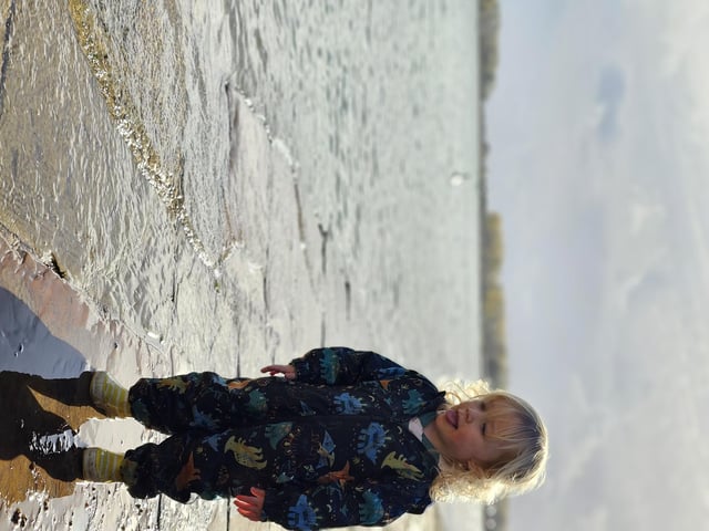 Flooding in Langstone, as captured by James Baldry.