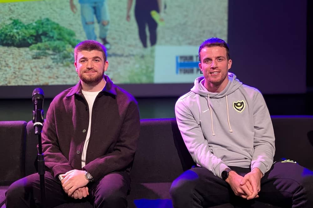 Conor was joined by Ryan Corby from Pompey's Marketing Team.