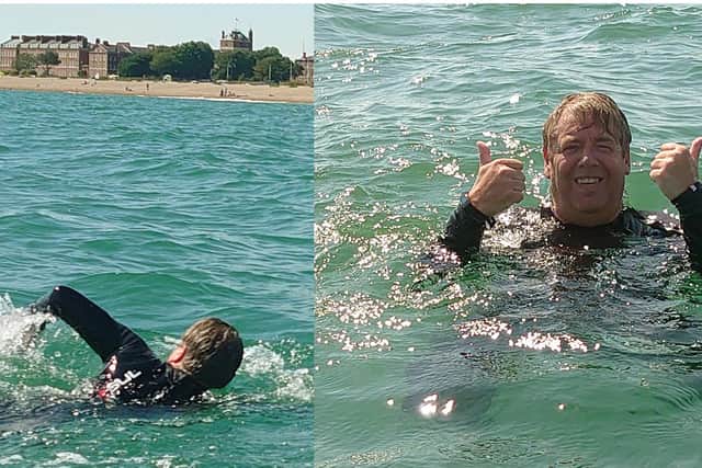 Marcus's Aspire Solent Swim 21