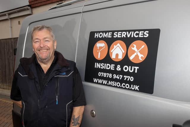 John Cowey, owner of Home Services Inside and Out, will soon be making the new venture his full time job. Photos by Alex Shute