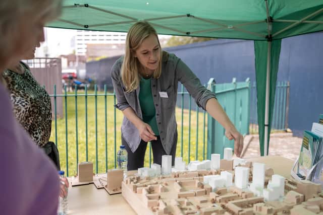 The Play and Plants event held by Portsmouth City Council to share plans for the Horatia and Leamington Houses site