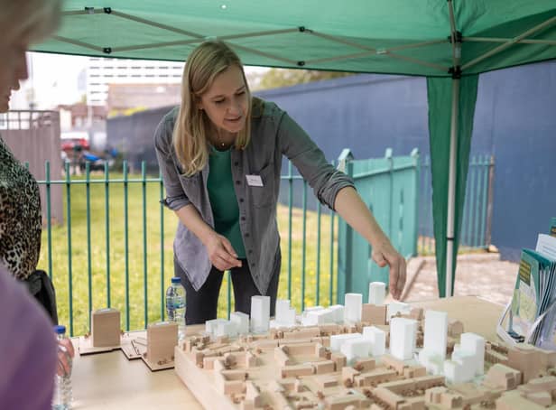 The Play and Plants event held by Portsmouth City Council to share plans for the Horatia and Leamington Houses site