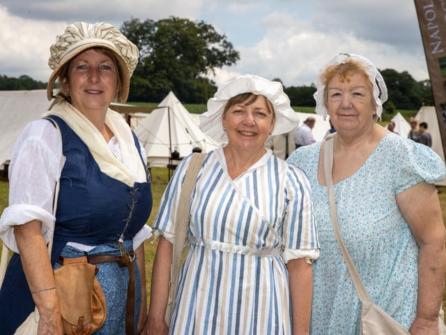 Stansted Park opened its doors for its Summer Festival this weekend, with re-enactments, vintage vehicles, archery, horse displays and lots of fun for the family.
Pictured - 2nd 95th Rifle Regiment Camp Wives
Photos by Alex Shute
