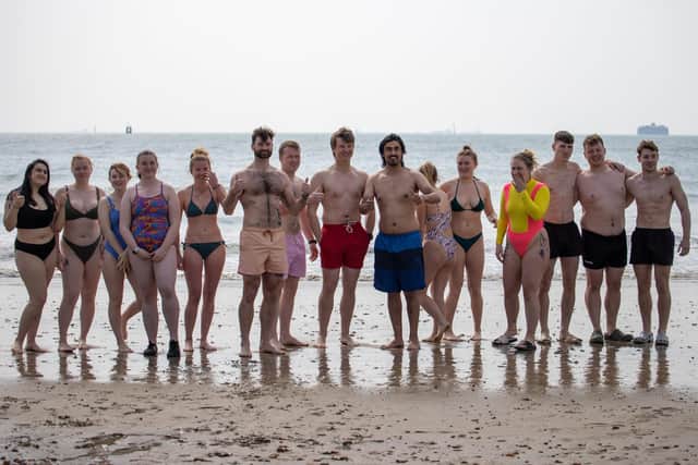 In the water. Picture: Alex Shute
