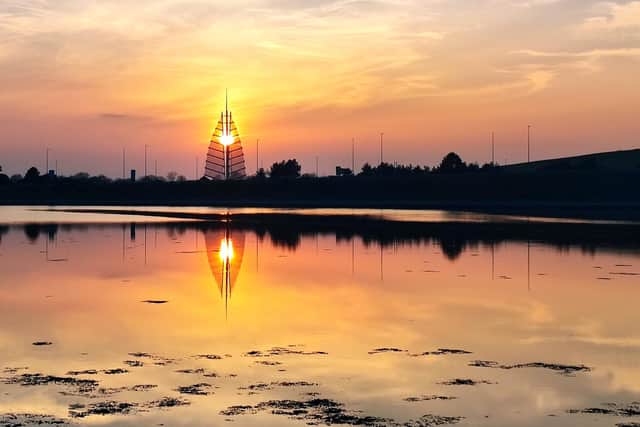 Portsmouth sail sunset by Vicky Stovell