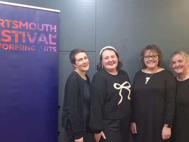 The Accidentals - Josie, Ciara, Susan and Clare. In-house quartet.