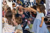 Children watching Captain Crossbones at Port Solent. Picture: Matthew Clark