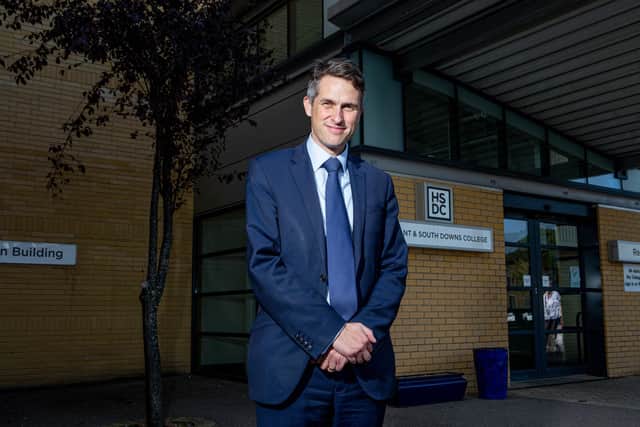 Secretary of State for Education, Gavin Williamson visiting Havant and South Downs College, in Waterlooville.

Picture: Habibur Rahman