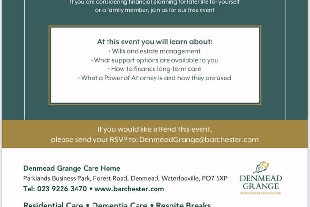 Pflegeheim in Waterlooville veranstaltet Event zum Thema „Finanzplanung im ...