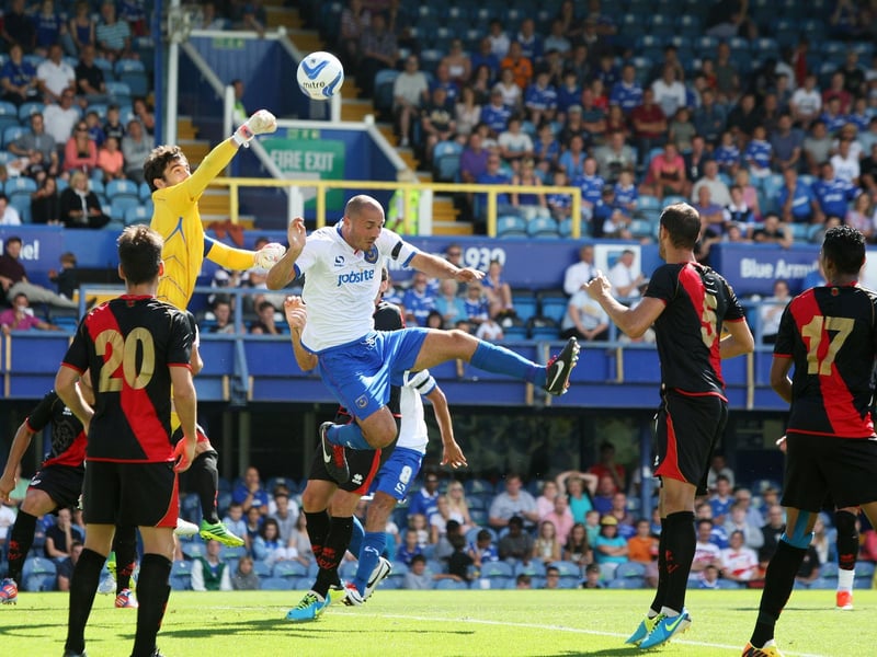 Guy Whittingham’s side faced their final preparation before the start of the 2013-14 season, although lost 2-0 to first-half goals from Saballs and Adrian. With 10 summer signings, the likes of John Sullivan, Joe Devera, Sonny Bradley, Romain Padovani and Andy Barcham lined up for the Blues in front of a 4,945 crowd.