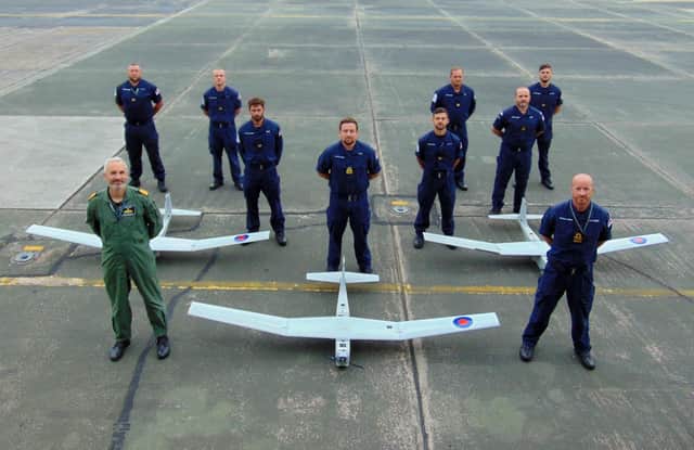Three hi-tech drone squadrons from 700X NAS are now ready to deploy on Royal Navy warships. Photo: Royal Navy