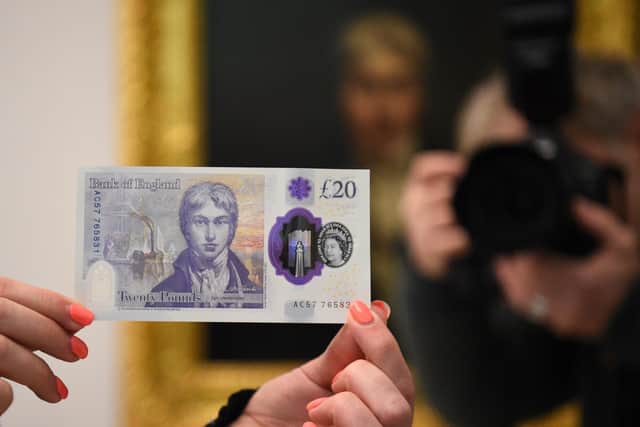 The new £20 note has entered circulation. Picture: Kirsty O'Connor/PA Wire