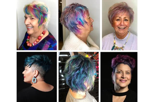 The 'rainbow warriors' with their colourful hair