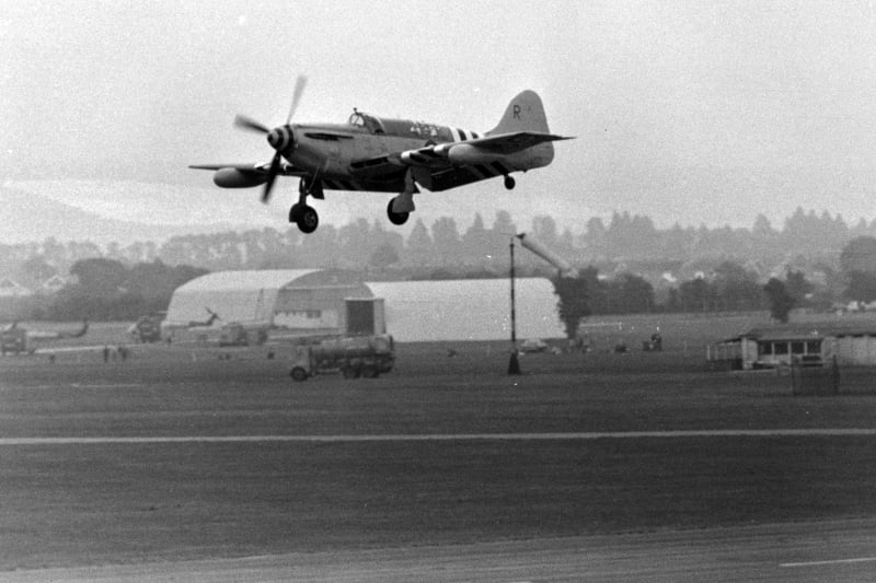 A Royal Navy Firefly at HMS Daedalus August 1973. The News PP3052