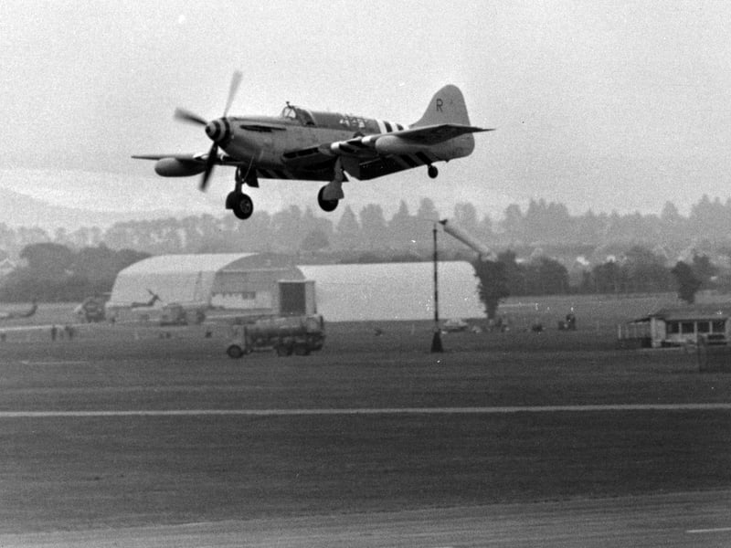 A Royal Navy Firefly at HMS Daedalus August 1973. The News PP3052