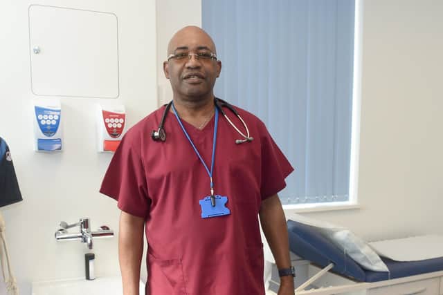 Uni-City Medical Centre, formally known as The University Surgery, welcomed patients to its new purpose-built premises in Commercial Road, Portsmouth on Tuesday, May 24.

Pictured is: Dr Dapo Alalade.

Picture: Sarah Standing (240522-8032)
