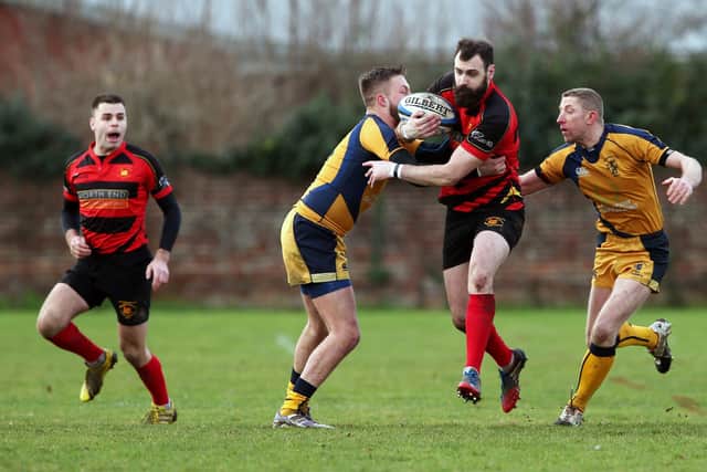 Ben Horrod. Southsea Nomads v Basingstoke 2nd XV.            Picture: Chris Moorhouse           (260119-)