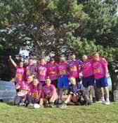 Last year's running group with their medals