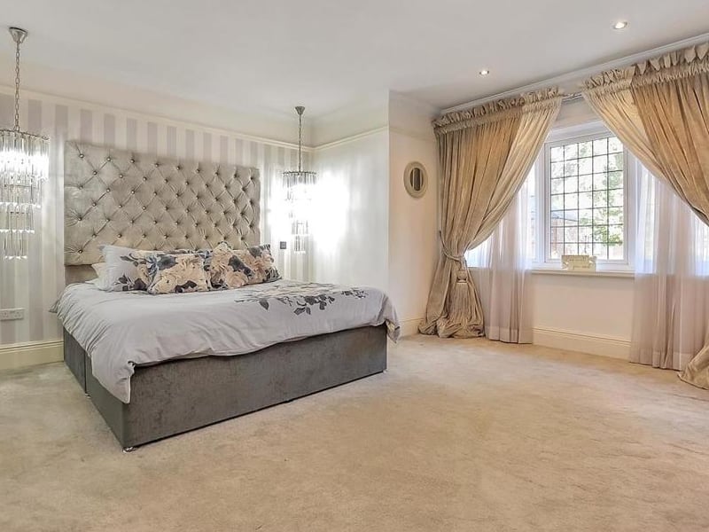 The master bedroom is substantial and boasts a wealth of original features. A large, double-glazed bay window to the front offers plenty of natural light.