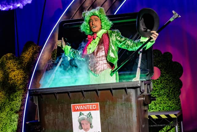 Jack Wilkinson as Big Bad Wolf in The Three Little Pigs at Minerva Theatre. Picture: Danny Kaan