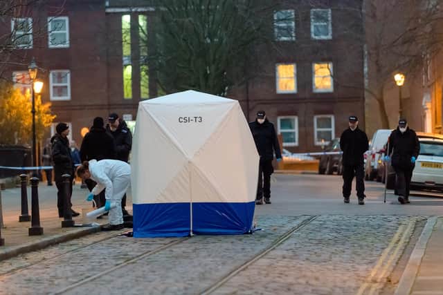 Police launched a major operation after a newborn girl was found dead in Old Commercial Road at the junction with Victoria Street in Buckland on Saturday at 6.18am. Picture: Keith Woodland (250120-2)