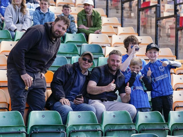 It's great to sees smiles on so many Pompey faces.