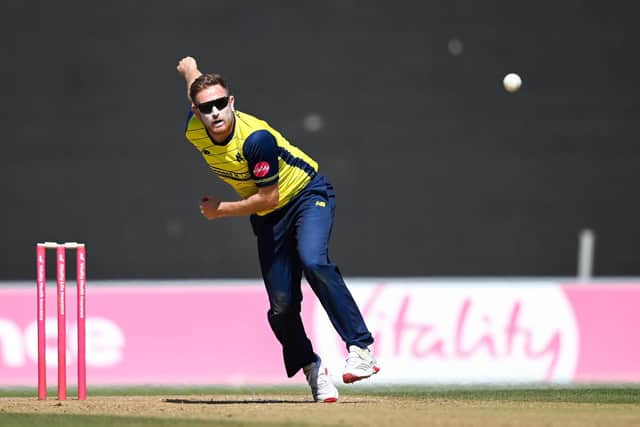 Liam Dawson in action.