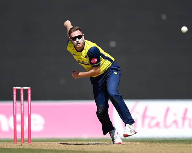Liam Dawson in action.