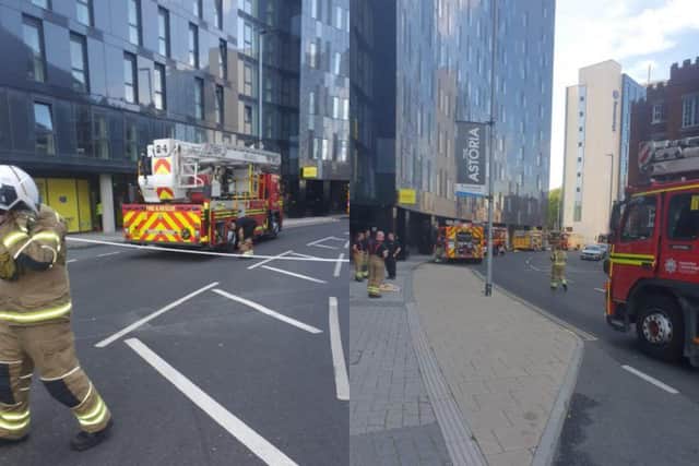 Hampshire and Isle of Wight Fire and Rescue Service said firefighters responded to a generator fire at Catherine House on Stanhope Road, Portsmouth, on Saturday. Picture: Hampshire and Isle of Wight Fire and Rescue Service.