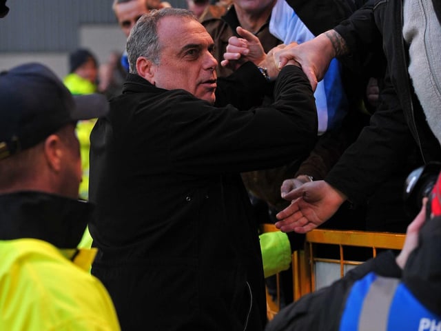 Pompey are deducted nine points after entering administration and effectively condemned to the Championship, but his players put a smile on the face of fans - and Avram Grant is then engulfed by fans at the final whistle.