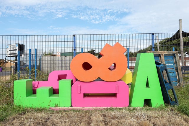 Letters and characters put to one side for next year. Site clearance after Victorious, Southsea Common
Picture: Chris  Moorhouse (280824-015)