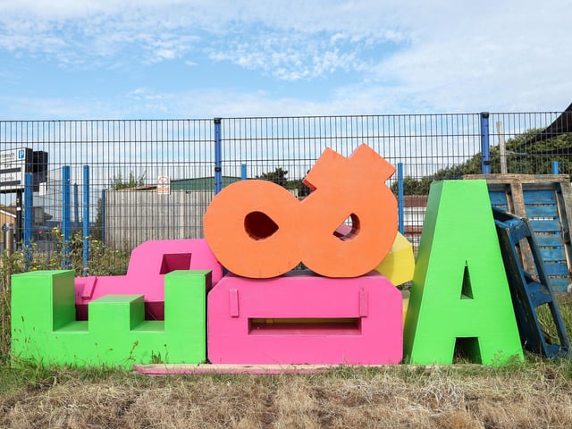 Letters and characters put to one side for next year. Site clearance after Victorious, Southsea Common
Picture: Chris Moorhouse (280824-015)