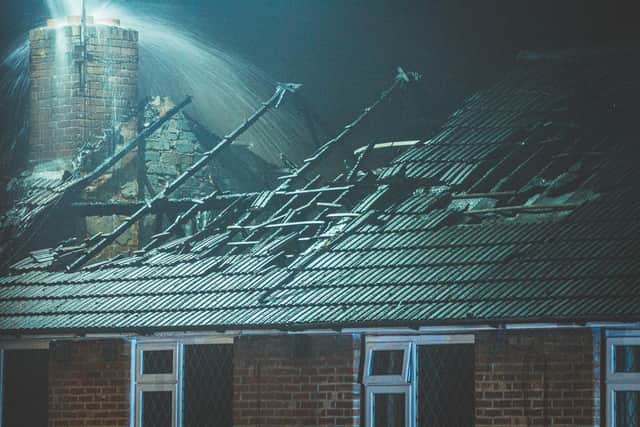 Firefighters at a house fire in Wellow Close in Leigh Park on Sunday, November 22
