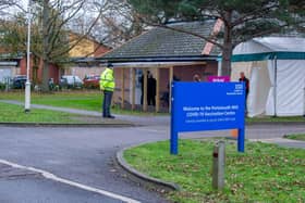 Pictured: GV of the Covid-19 vaccination centre at St Jame s Hospital, Portsmouth

Picture: Habibur Rahman