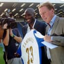 Harry Redknapp welcomes Sol Campbell to Fratton Park in the summer of 2006.  Picture: Sean Dempsey/PA